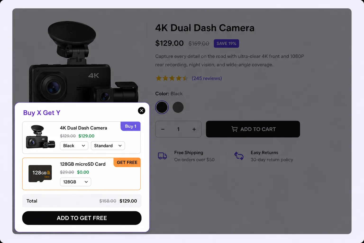 Floating Buy X Get Y bundle builder widget