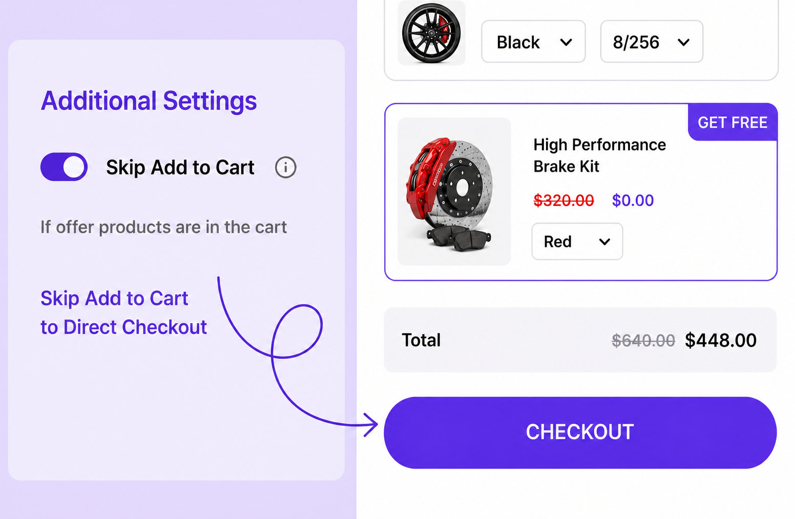 Direct Checkout preview