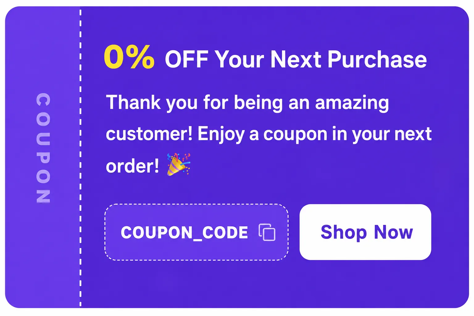 Next Order Coupon